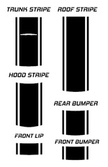 20″ Racing Stripes with pins Self Healing Vinyl fits Chrysler 300 2011 – 23