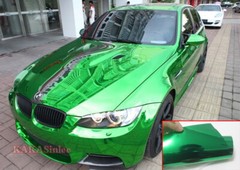 Air Free Car Flat Glossy Strips Mirror Chrome Vinyl Wrap Film Decal Sticker US