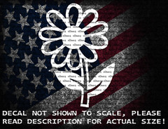 Daisy Flower Die Cut Vinyl Car Window Decal Sticker US Seller US Made