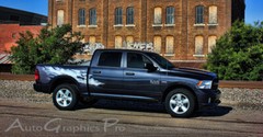 For 2009-2018 Dodge Ram RAGE Bed Graphics Solid Multi Color 3M Decals Stripes