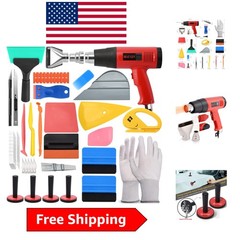 Universal Vinyl Wrap Kit with Precision Tools – Heat Gun & Squeegees Included