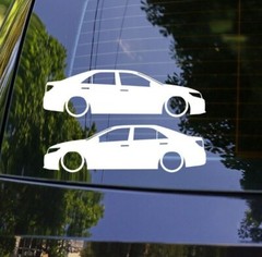 2x Lowered car sticker for Toyota Camry XV50 (2012-2017) Stanced