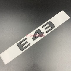 Matte black E43 AMG BITURBO 4MATIC Trunk Emblem Badge Sticker For Mercedes Benz