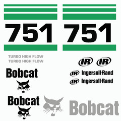 Fits Bobcat 751 Decals Stickers kit Repro Aftermarket Decal kit Premium Vinyl