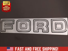 TAILGATE DECAL fits 1992-1996 OBS Ford F150. F250, F350 Silver/Black TOP QUALITY