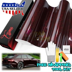 PET Marble Pearl Gloss Dark Red Car Vehicle Vinyl Wrap Decal Sheet Sticker