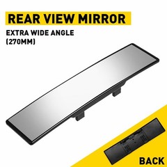 Quality 10″ Black View Rear Mirror Day Replacement Night For Universal Fit Auto