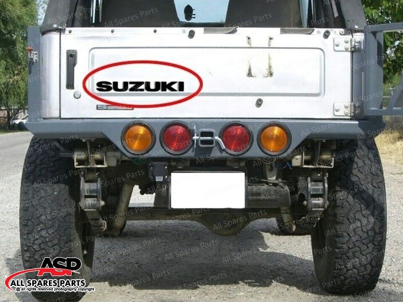 TAILGATE STICKER DECAL BLACK RADIUM FOR SUZUKI BLACK SUZUKI SAMURAI 86-95