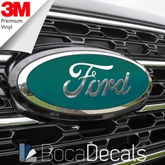 BocaDecals Emblem Overlay Decal Insert For 2019-2023 Ford Edge (Set of 2)