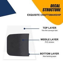 Black Decal Hood Trim Vinyls Decal For Toyot Tundra 2007-2013