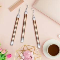 LED Vinyl Weeding Tools Set with Light Rose Gold 3PCS for Iron on Cutting