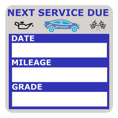 NOYOC Oil Change Stickers, Static Cling 120 Count 2×2 Inches Inches, Blue
