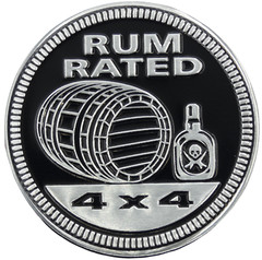 1pc Rum Rated Sticker Decal Emblem 4×4 Badge Auto Truck Fender 6cm 2.36″