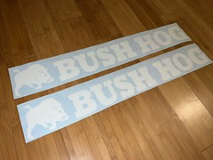 BUSH HOG Attachments 24” Decals x2 Farm Equipment Vinyl Decal Stickers Implement