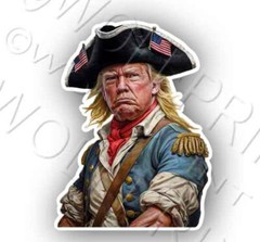 Revolutionary Trump 4.8″ Tall Sticker MAGA Waterproof Vinyl Decal