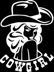 Cowgirl Die Cut Vinyl Car Truck Window Decal Bumper Sticker US Seller