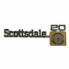 Vintage Chevrolet Scottsdale 20 Emblem #349691