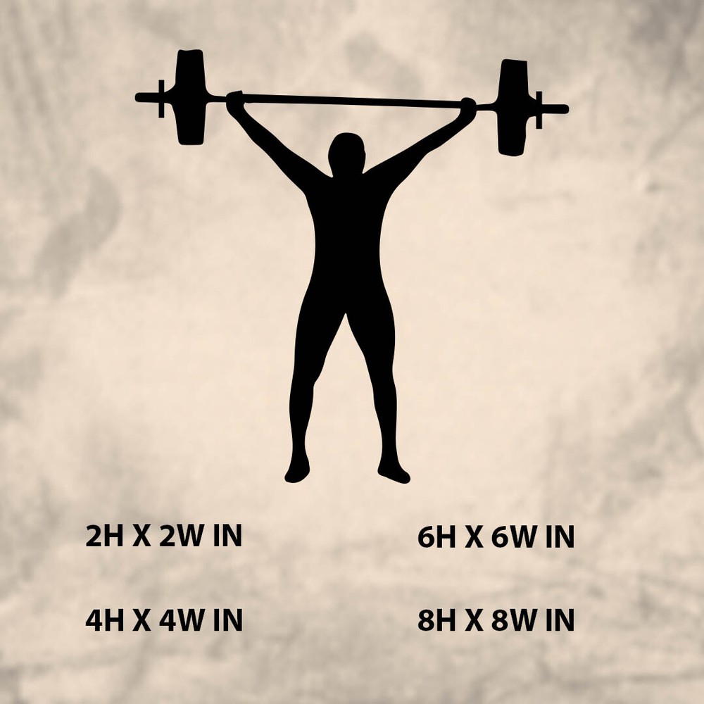 weight lifting bar|Vinyl Sticker |Decal for Window|Laptop|Any smooth surface