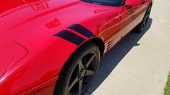 CORVETTE FENDER STRIPES * BLACK* 84-96 C4 (left and right side) Gunner Graphics