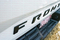 0.32IN raised Matte Black letters fits NISSAN FRONTIER 2022 23 tailgate insert
