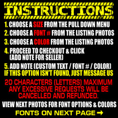 Custom Side Windshield Sticker Car Truck Rear Window Decal Banner Bottom Rocker