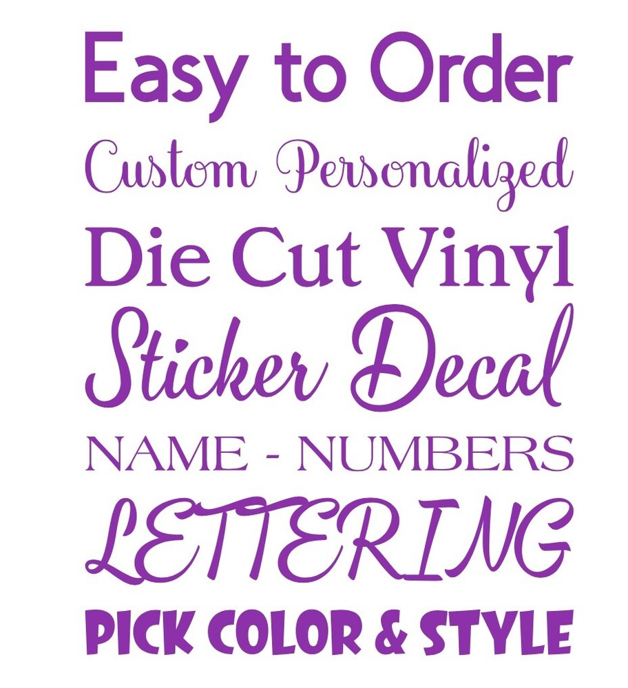 Custom Text Vinyl Lettering Sticker Decal Personalized Window Wall Business Car
