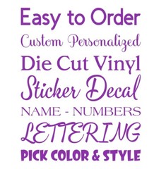 Custom Text Vinyl Lettering Sticker Decal Personalized Window Wall Business Car