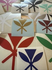 Hawaiian Kanaka Maoli Paddles Decal 1.75″ or 3″ and 16 Colors To Chose From New