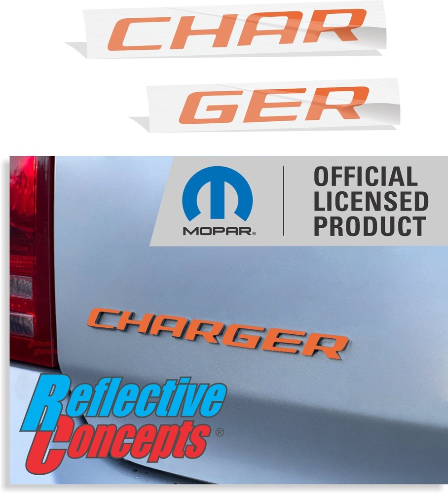 CHARGER Emblem Overlay Decal for 2006-2014 Dodge Charger