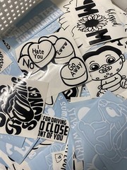Mixed Bag Lot Of 8 Car Decal Stickers