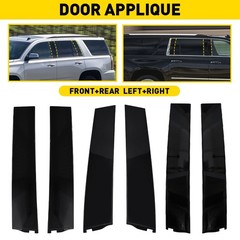 Rear Left Right Door Applique Molding fits Escalade Suburban Yukon Black 1-6X