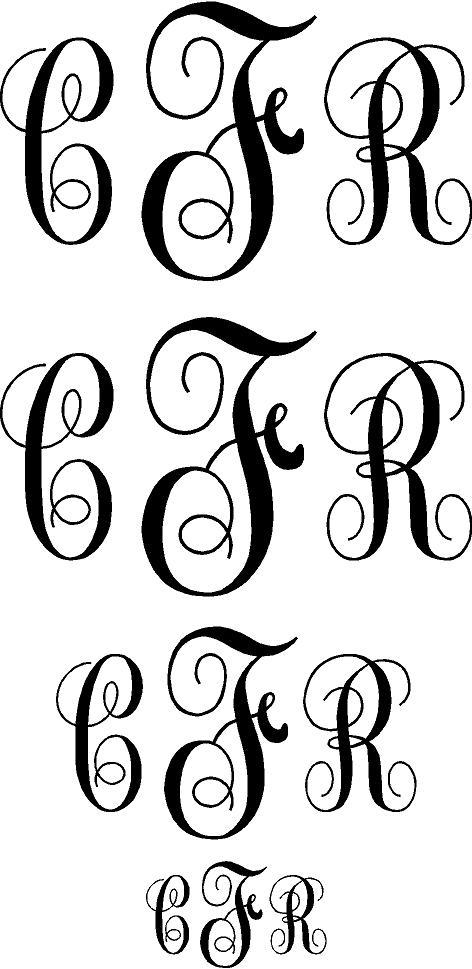 INITIALS Set Custom Monogram Decal Letters Car Laptop Sticker Personalized PHONE