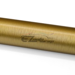 Premium Gold Brushed Aluminum Steel Vinyl Wrap Sticker Film Decal Air Release