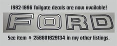 Pair 4×4 or 4×4 Off Road Decals fit 1992-1996 Ford F150, Bronco, etc TOP QUALITY