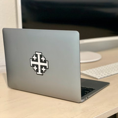 Jerusalem Cross Die Cut Window Decal Sticker For Truck Or Jeep