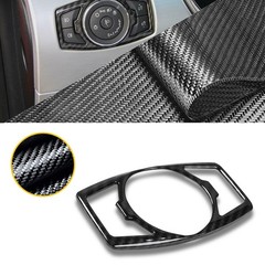1/2set Switch Trim Headlight Decor for Cover Ford F150/Mustang 2015-2019 Carbon