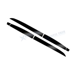 Door Sill Side Skirt Lower Stripe Sticker For Honda Accord 10th Glossy Black
