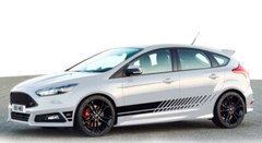 Pair Black Sports Racing Stripe Graphic Stickers Car Body Side Door Vinyl Decals