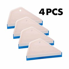 Auto Window Tint Tool (4PCS) Side Swiper Wiper Squeegee Rubber Edge Scraper Kit