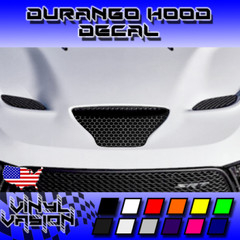 Honeycomb Hood Intake Decal Sticker For Dodge Durango SRT R/T GT 2018 – 2022