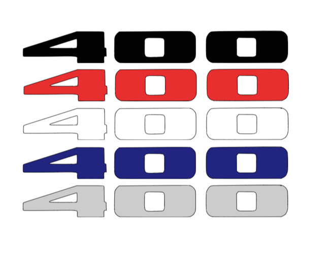 Custom 400 Automotive Decal Set