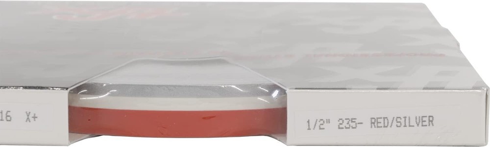 Universal 1/2″ 2-Color Pinstripe 02085235- Red/Silver Metallic