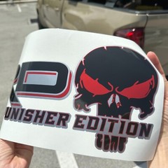 TRD Tacoma Skull Bedside Accessories Exterior Sports Punisher Edition Decals