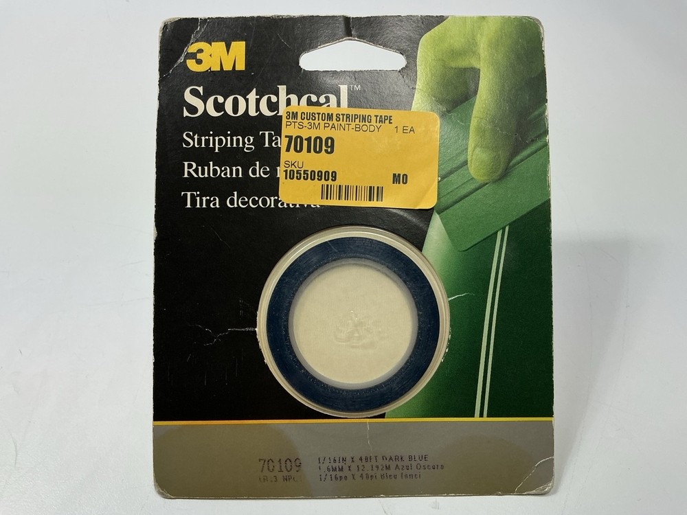 3M 70109 Scotchcal Striping Tape Dark Blue 1/16 In X 40 Feet