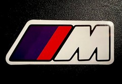 M3 Bmw Performance sticker Matte Finish Approx Size: 3-5/8”X 1-3/8”Self Adhesive