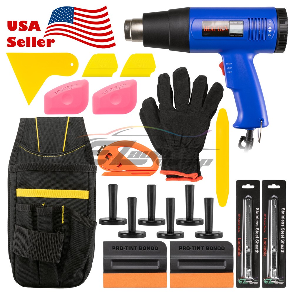 Professional Car Vinyl Wrapping Window Tinting Application Tool Kit Set Squeegee