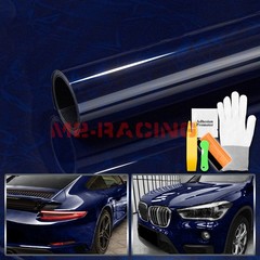 PET Marble Pearl Gloss Royal Blue Car Vehicle Vinyl Wrap Decal Sheet Sticker