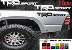 TRD SPORT Decals Toyota Tundra Tacoma Truck Bed Vinyl Stickers X2 2012-2020
