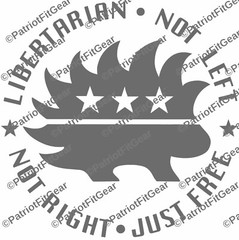 Libertarian,Not Left,Not Right,Just Free,Dont Tread On Anyone,Merica,Vinyl Decal