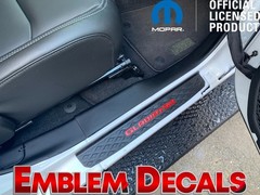 Jeep GLADIATOR JL Door Sill Plate Decals 2018 2019 2020 2021 2022 2023 24 25 26